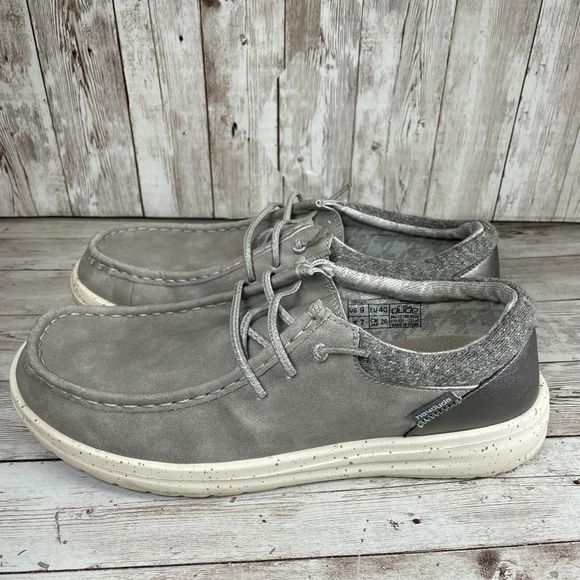 Hey Dude Shoes Hey Dude Shoes Loafer Womans Size 9 Polly Gray